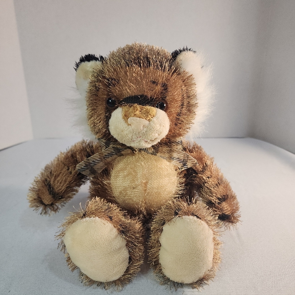 Vintage Aurora World People Pals Tiger Plush Stuffed Animal 14"